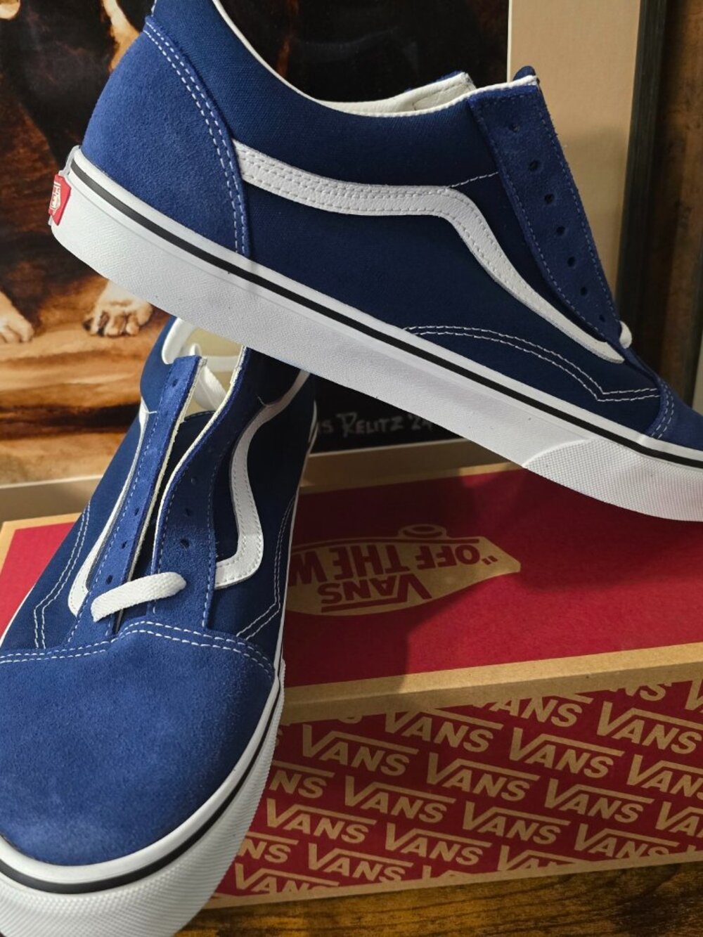 Vans Old Skool Color Theory Sneakers Skate Shoes Deep Indigo VN000D7ZFOB Mens 11